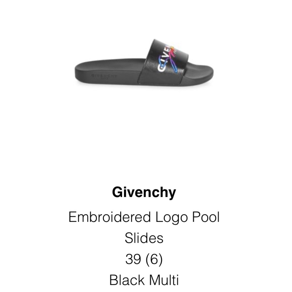 Givenchy Embroidered Pool Slides - Euc - image 5